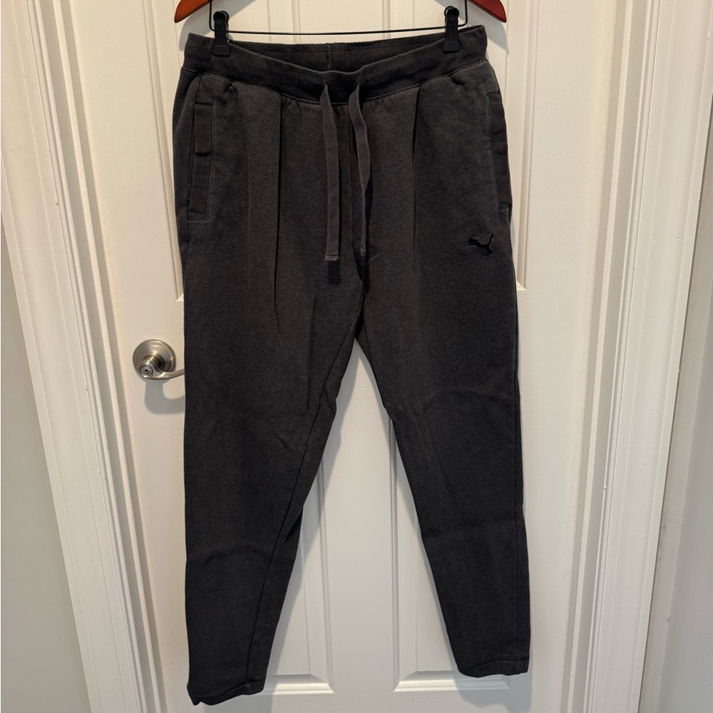 Mens Puma Charcoal Grey Jogger Pants Size XL